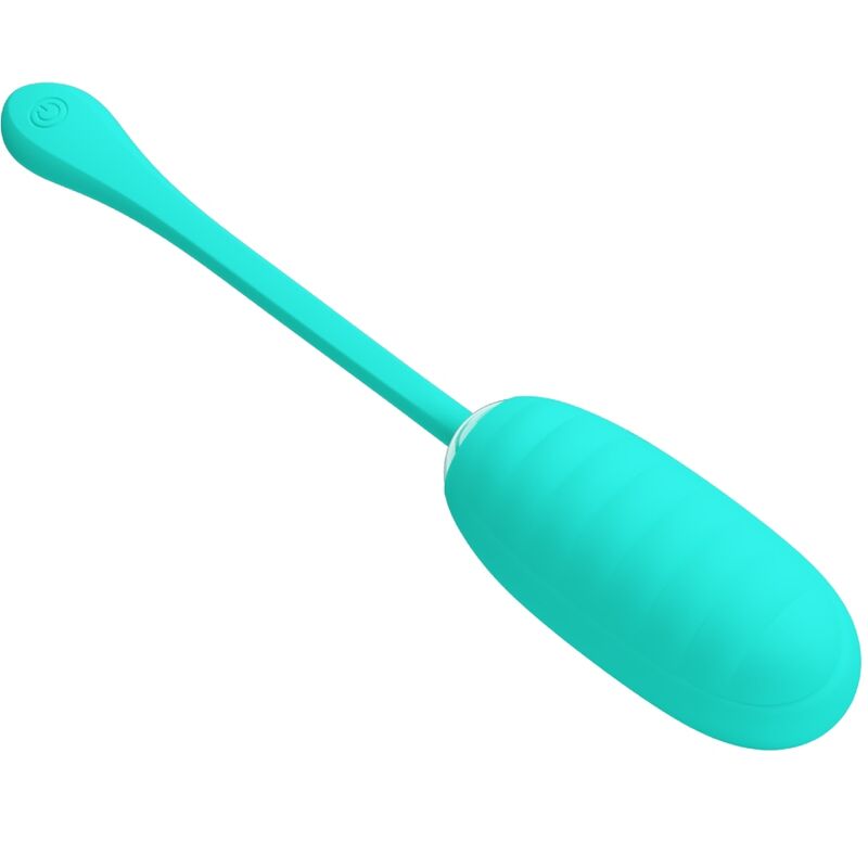 PRETTY LOVE - KIRK RECHARGEABLE VIBRANT EGG, AQUA GREEN