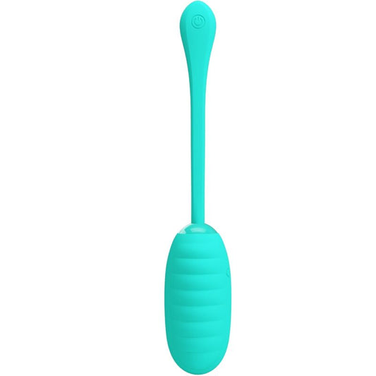 PRETTY LOVE - KIRK RECHARGEABLE VIBRANT EGG, AQUA GREEN