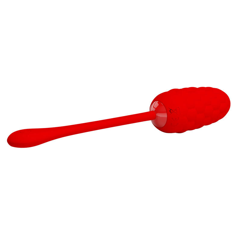 PRETTY LOVE - VIBRANT EGG WITH RED RECHARGEABLE SEA TEXTURE