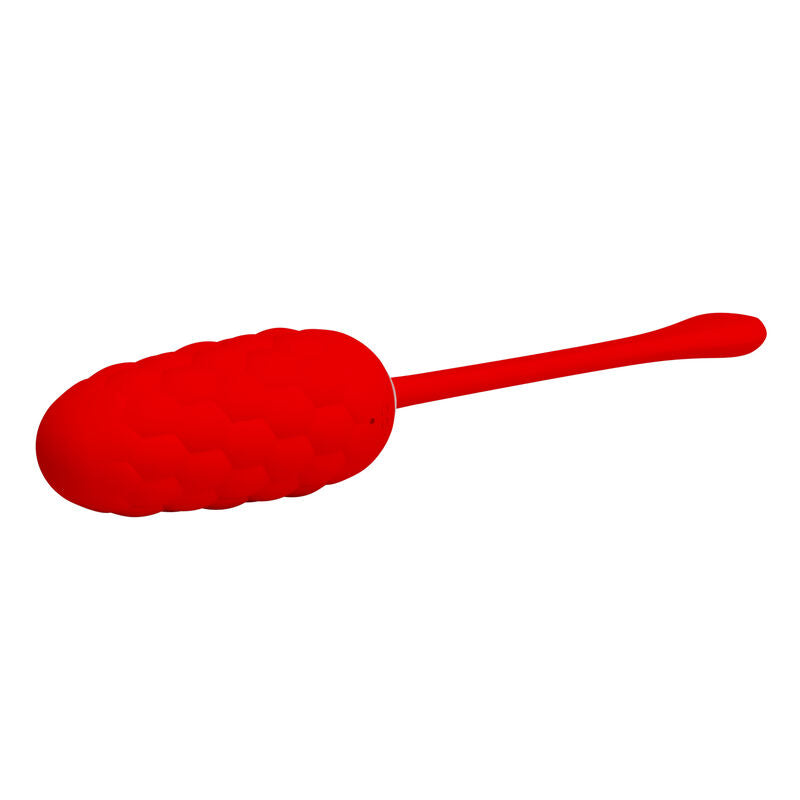 PRETTY LOVE - VIBRANT EGG WITH RED RECHARGEABLE SEA TEXTURE