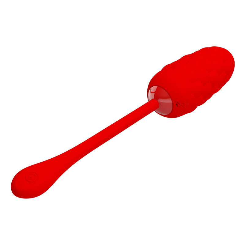 PRETTY LOVE - VIBRANT EGG WITH RED RECHARGEABLE SEA TEXTURE
