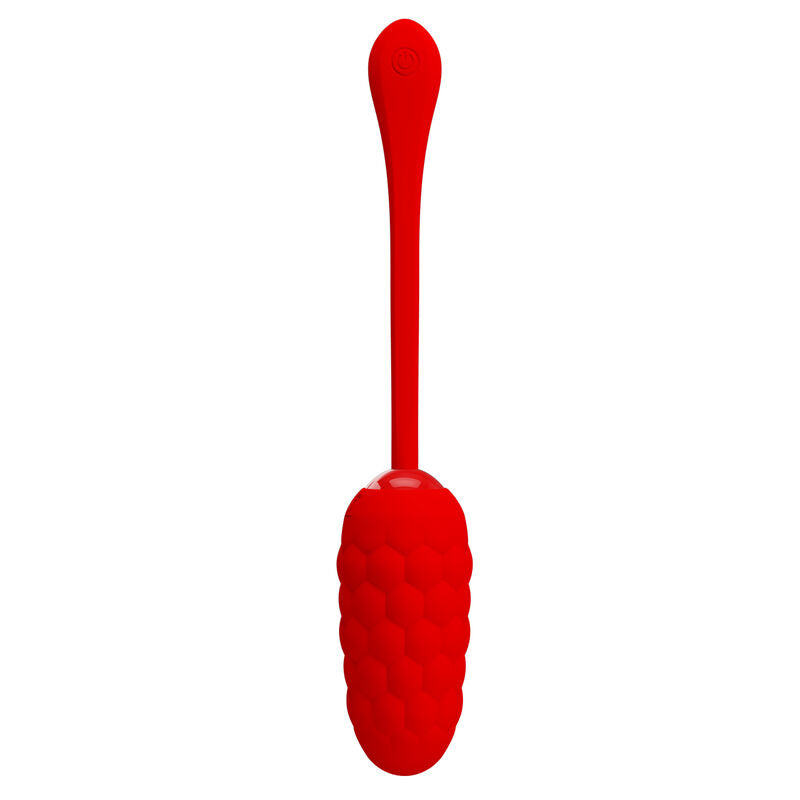 PRETTY LOVE - VIBRANT EGG WITH RED RECHARGEABLE SEA TEXTURE