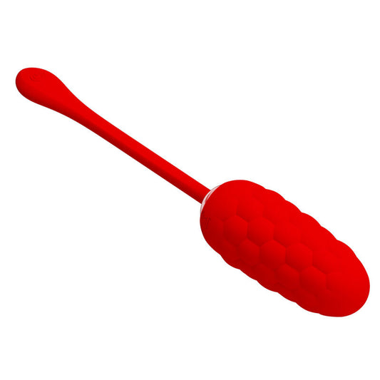 PRETTY LOVE - VIBRANT EGG WITH RED RECHARGEABLE SEA TEXTURE