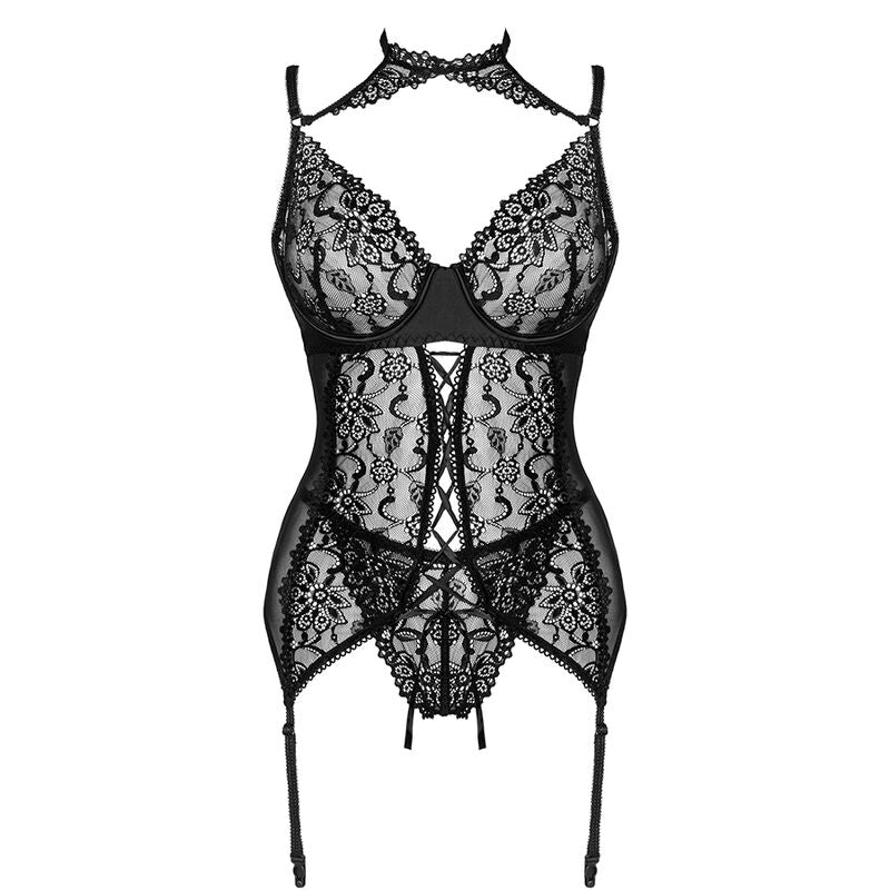 LIVCO CORSETTI FASHION - GIELLANDRA FOR THE SENSES COLLECTION KORSETT + PANTY SCHWARZ