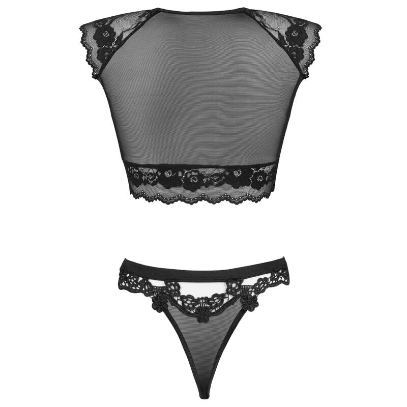 LIVCO CORSETTI FASHION - TIMOSAN LC 90631 BRA + PANTIES BLACK L/XL