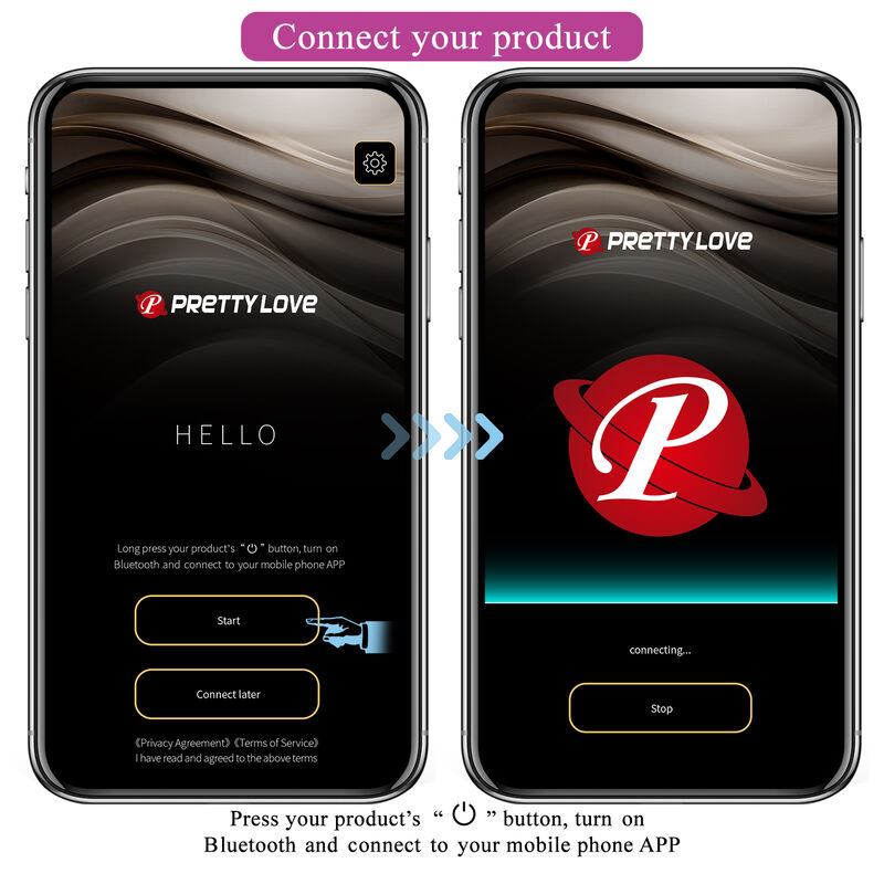 PRETTY LOVE - HECTOR ELECTROSHOCK VIBRATOR APP CONTROL PURPLE