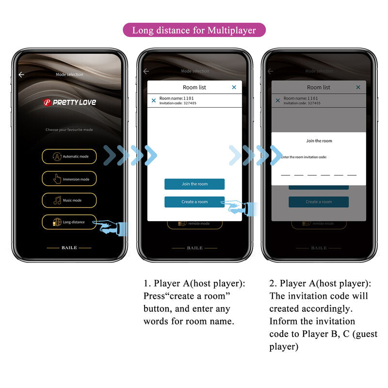 PRETTY LOVE - HECTOR ELECTROSHOCK VIBRATOR APP CONTROL PURPLE