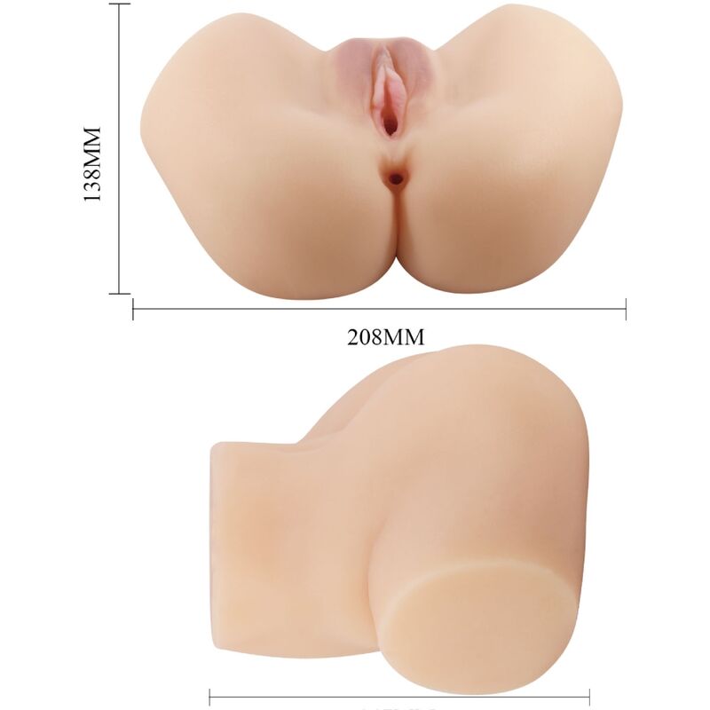 CRAZY BULL - REALISTIC VAGINAL AND ANUS VIBRATOR HAILEY