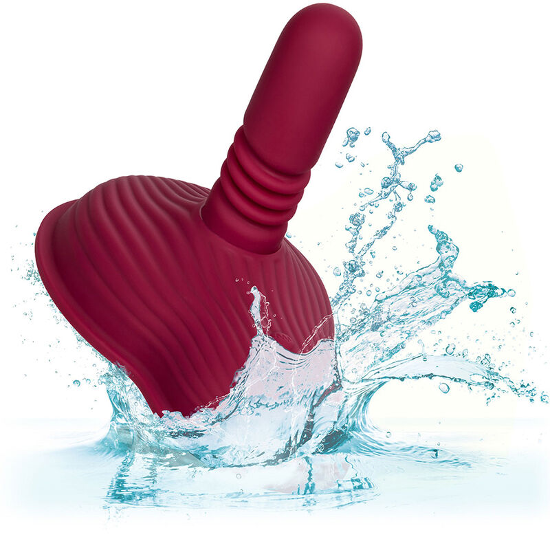CALEXOTICS - RIDER MASSAGER DUAL MOTOR REMOTE CONTROL RED