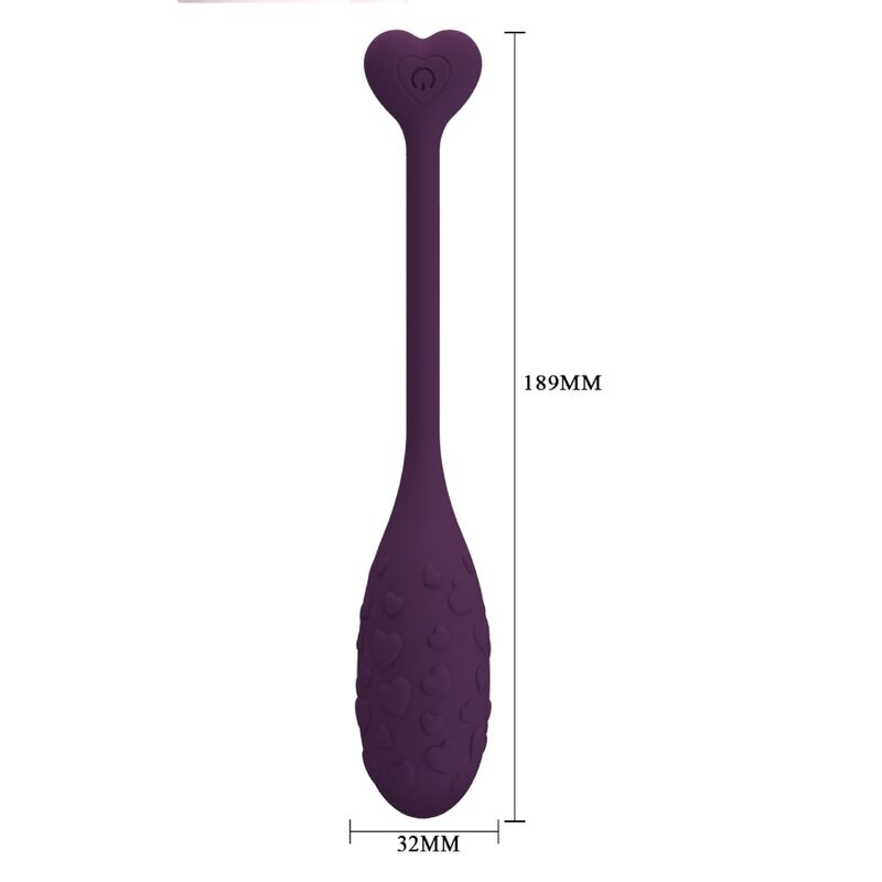 PRETTY LOVE - FISHERMAN APP-CONTROLLED VIBRANT EGG PURPLE