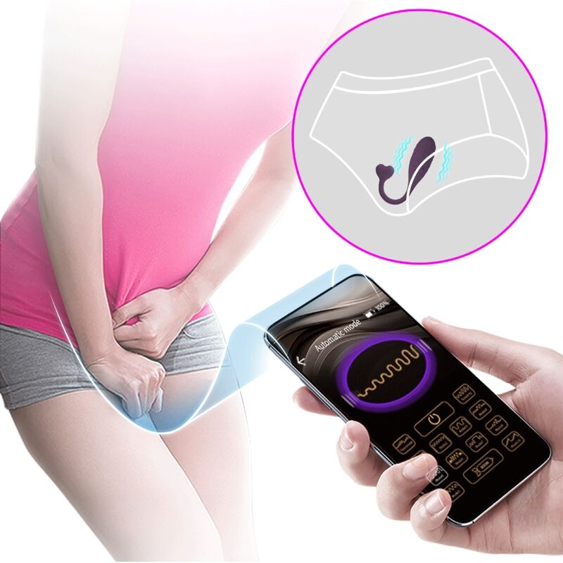PRETTY LOVE - FISHERMAN APP-CONTROLLED VIBRANT EGG PURPLE