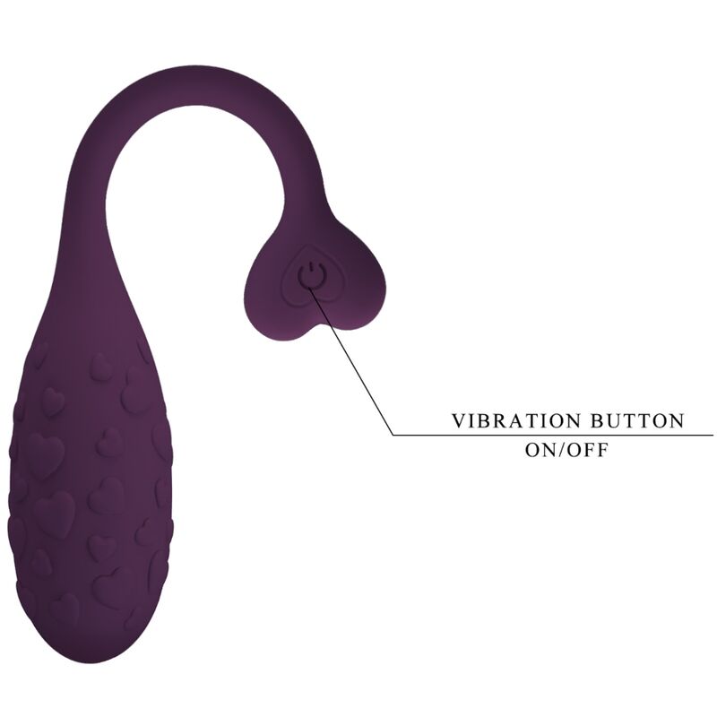 PRETTY LOVE - FISHERMAN APP-CONTROLLED VIBRANT EGG PURPLE