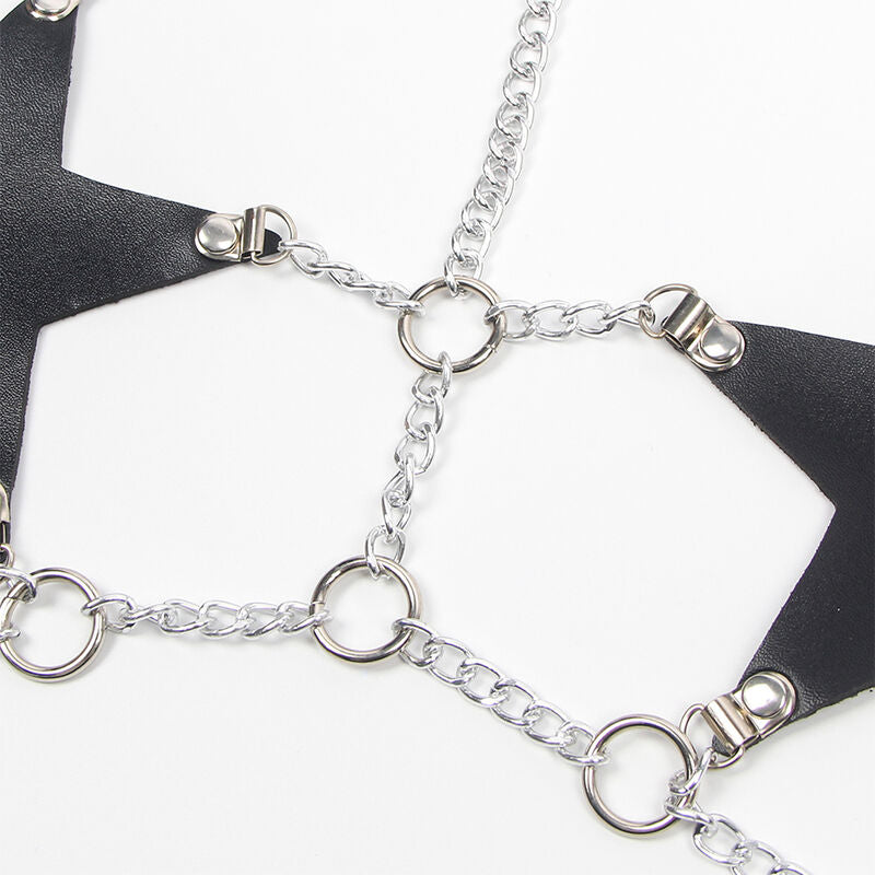 SUBBLIME - FULL BODY HARNESS WITH STAR CHAIN ​​DETAIL ONE SIZE