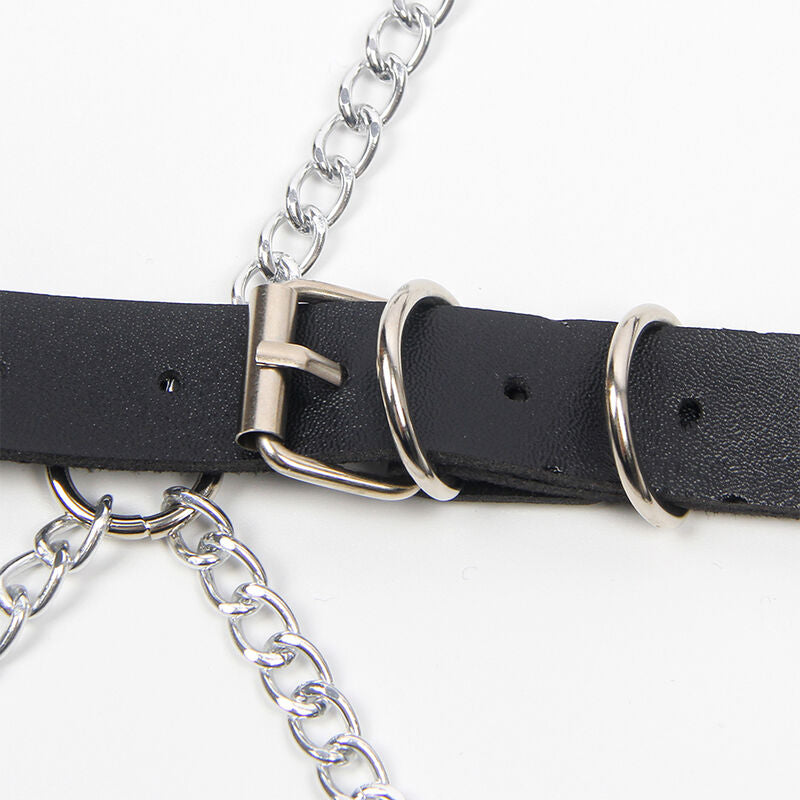 SUBBLIME - FULL BODY HARNESS WITH STAR CHAIN ​​DETAIL ONE SIZE