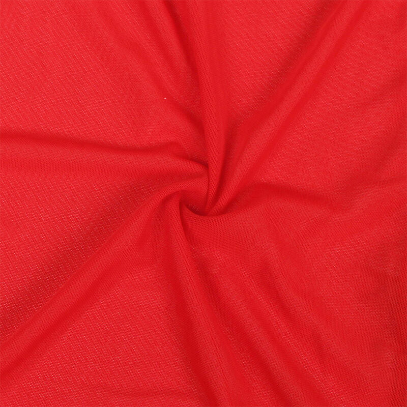 SUBBLIME - TRANSPARENT FABRIC COAT WITH LACE DETAIL RED S/M