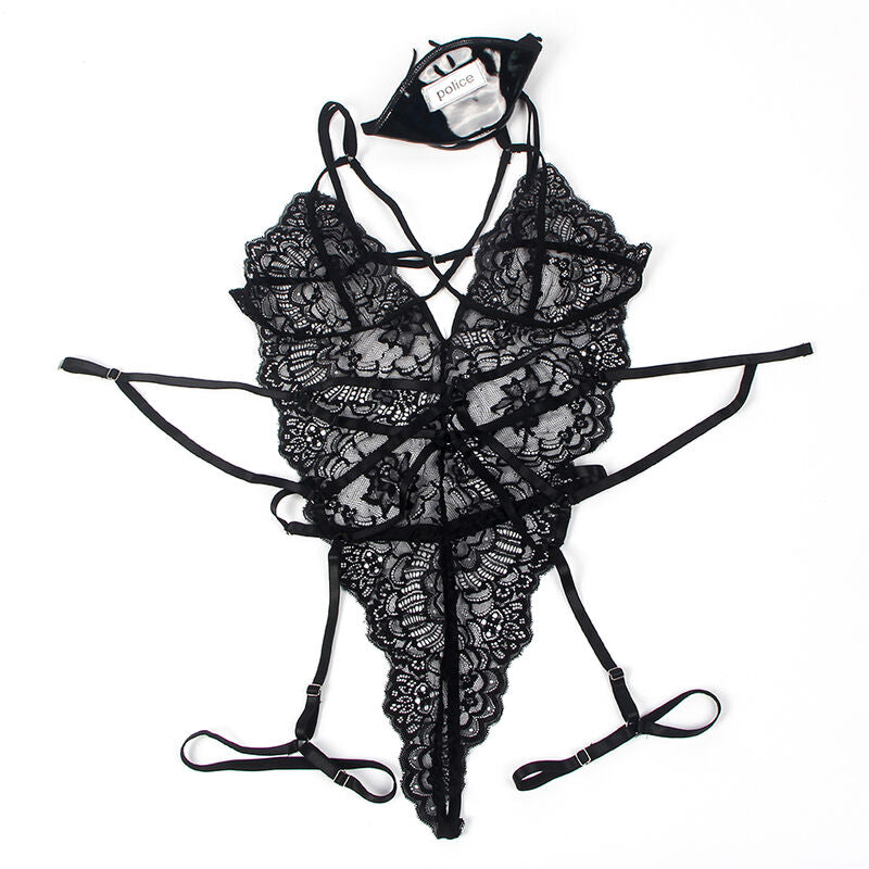 SUBBLIME - POLICE COSTUME WITH LACE BLACK S/M
