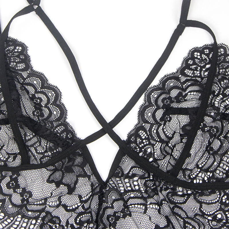 SUBBLIME - POLICE COSTUME WITH LACE BLACK S/M