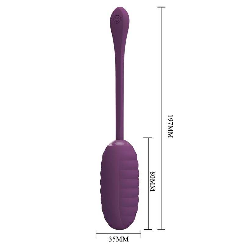 PRETTY LOVE - CASPER PURPLE RECHARGEABLE VIBRANT EGG