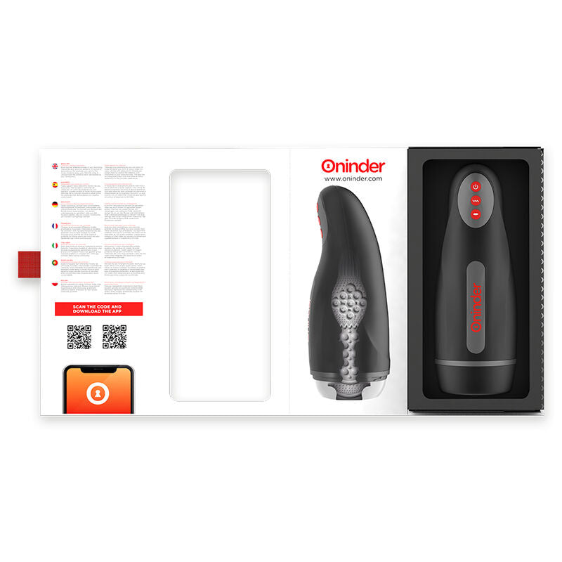 ONINDER – SEOUL RECHARGEABLE MALE MASTURBATOR 10 SPEEDS – FREE APP