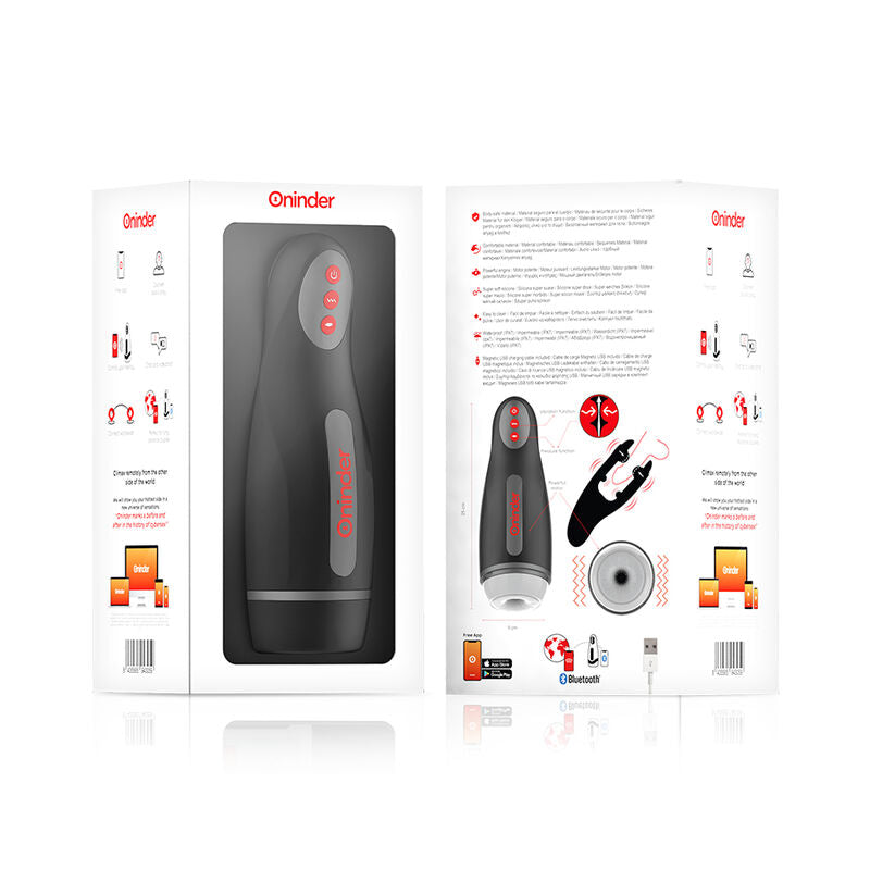 ONINDER – SEOUL RECHARGEABLE MALE MASTURBATOR 10 SPEEDS – FREE APP
