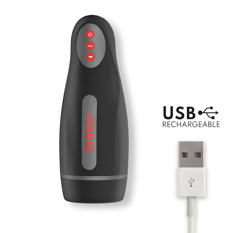 ONINDER – SEOUL RECHARGEABLE MALE MASTURBATOR 10 SPEEDS – FREE APP