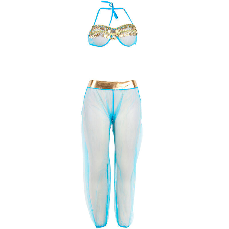 SUBBLIME - BLUE INDIAN STYLE LINGERIE SET S/M