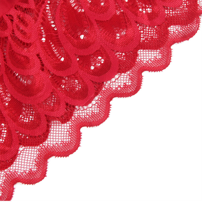 SUBBLIME - SATIN BABY DOLL WITH LACE RED S/M