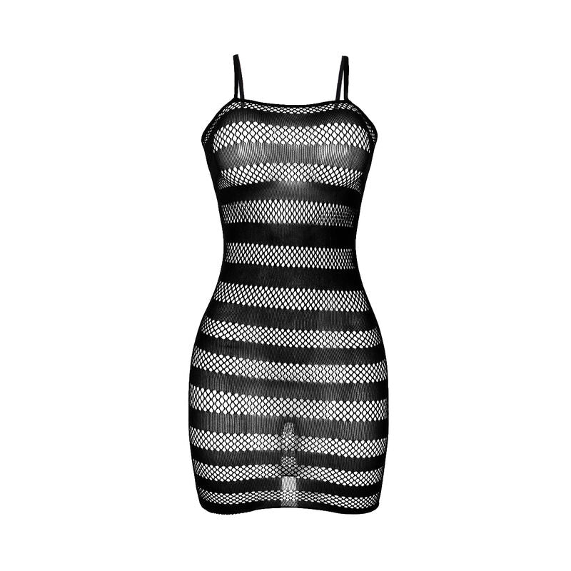 SUBBLIME - 951733 NET DRESS WITH BLACK STRIPES ONE SIZE