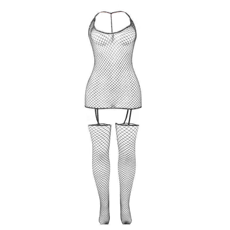 SUBBLIME - 951955 GLOSSY NET BODYSTOCKING ONE SIZE