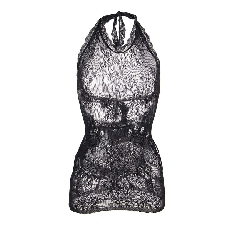 SUBBLIME - 952075 Short Mesh Dress with Back and Heart Detail Black One Size