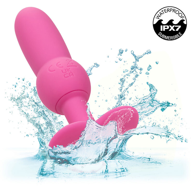 CALEXOTICS - FIRST TIME ANAL PLUG MIT PERLENSONDE 10 VIBRATIONEN ROSA