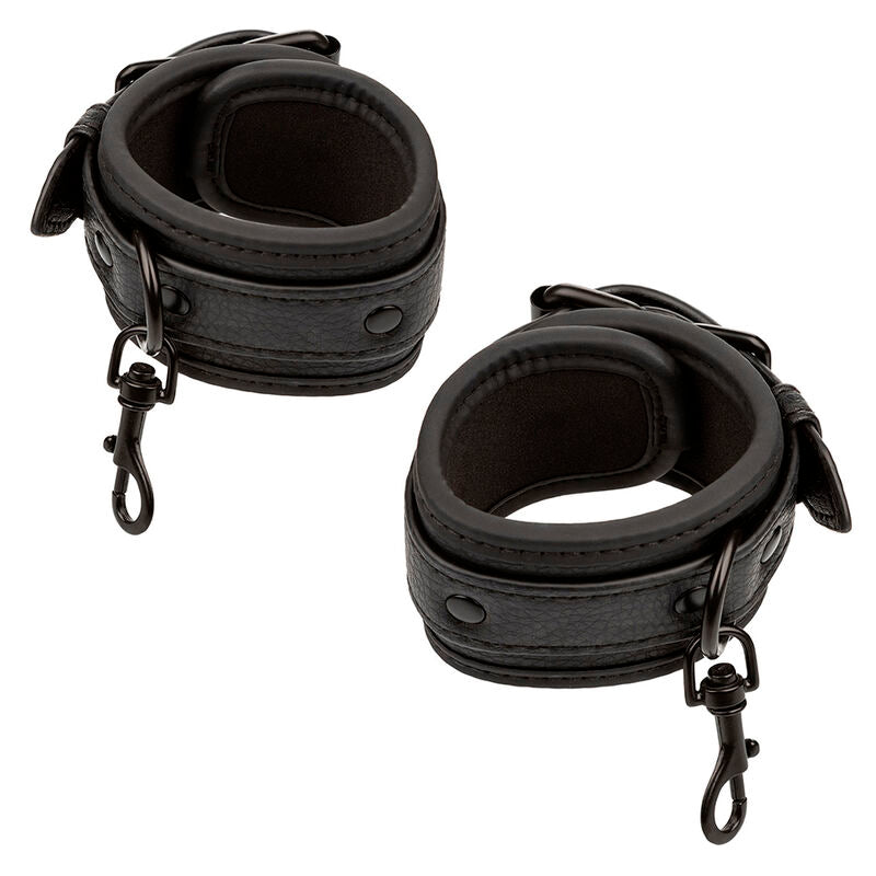 CALEXOTICS - NOCTURNAL HOG TIE CONNECTOR CUERO ADJUSTABLE BLACK