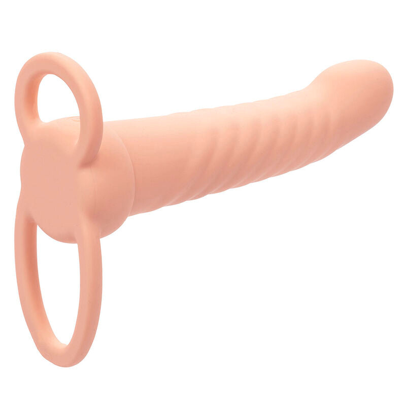 CALEXOTICS - MAXX RIBBED DUAL PENETRATOR 10 VIBRATIONS MEAT