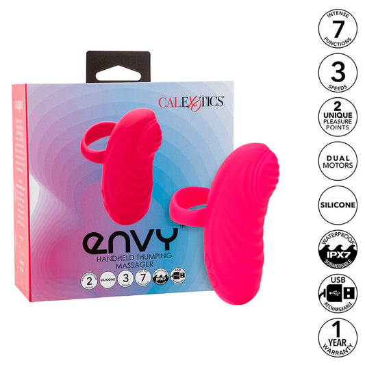 CALEXOTICS - ENVY HAND MASSAGER WITH ROLLBALL, 7 VIBRATIONS, PINK