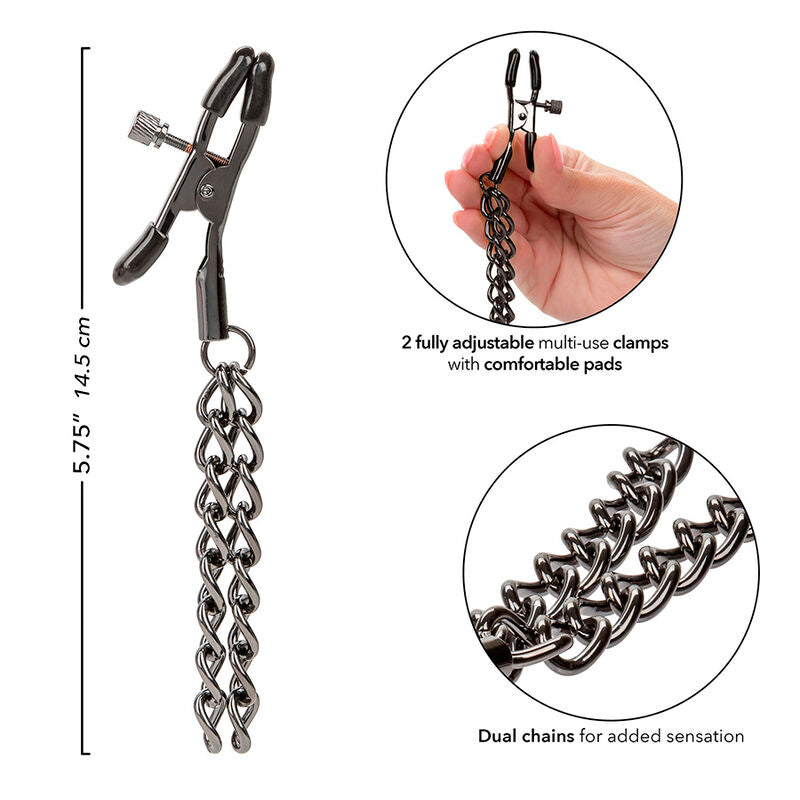 CALEXOTICS - EUPHORIA CHAIN ​​NIPPLE CLIPS 14.5 CM
