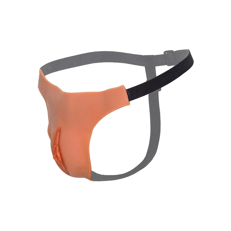 HIDDEN DESIRE - ALTER EGO VERSTELLBARER OFFENER VAGINA-STRING, FLESH