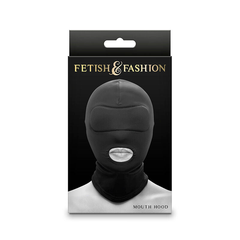 NS NOVELTIES - FETISH &amp; FASHION MOUTH HOOD NYLON BLACK
