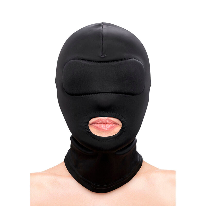 NS NOVELTIES - FETISH &amp; FASHION MOUTH HOOD NYLON BLACK