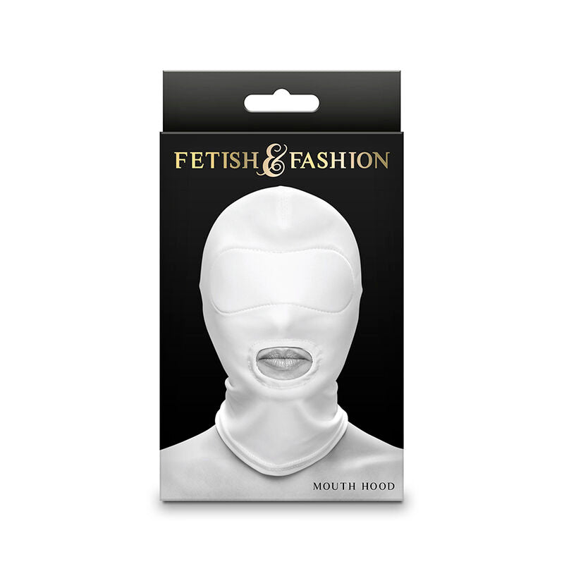 NS NOVELTIES - FETISH &amp; FASHION MOUTH COVER NYLON WHITE