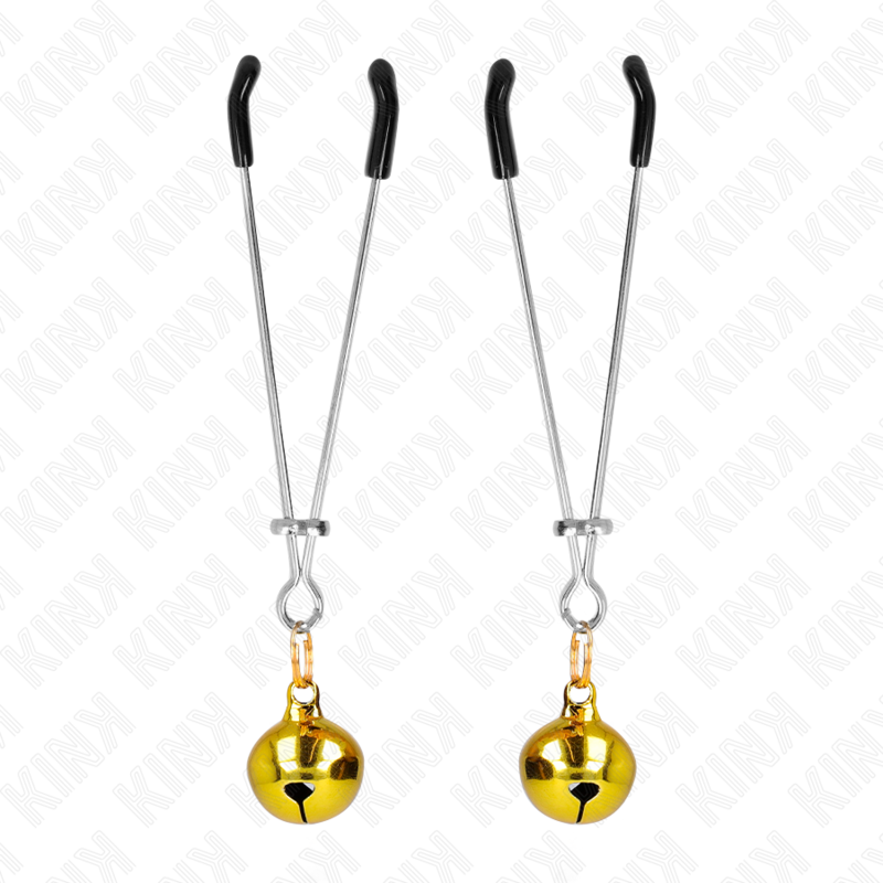 KINK - THIN BELL NIPPLE CLIPS GOLD 7 CM