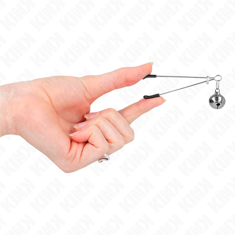 KINK - THIN BELL NIPPLE CLIPS SILVER 7 CM