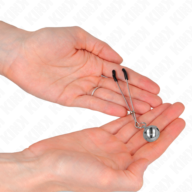 KINK - THIN BELL NIPPLE CLIPS SILVER 7 CM