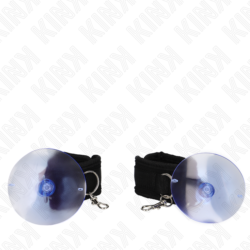 KINK - WRIST RESTRAINTS WITH SUCTION CUPS BLACK 29-40 CM X 5 CM