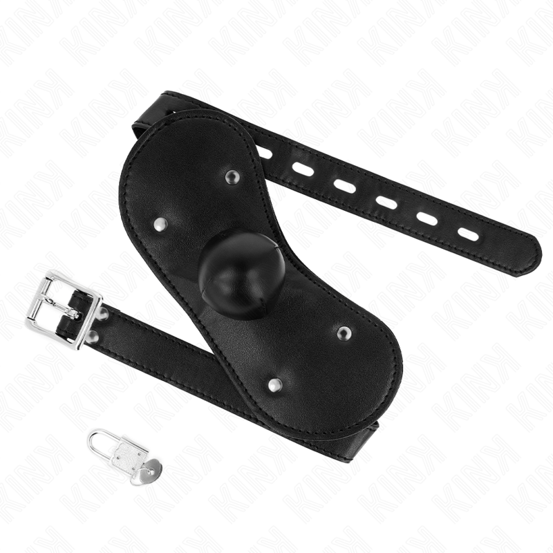 KINK - BALL GAG FACE MASK WITH LOCK ADJUSTABLE 42-60 CM