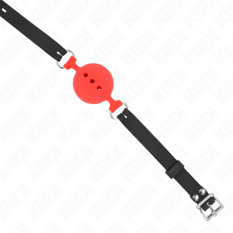 KINK - FULL SILICONE FLAPES 55 x 2 CM WITH 5 CM BALL SIZE L RED ADJUSTABLE 35-51 CM