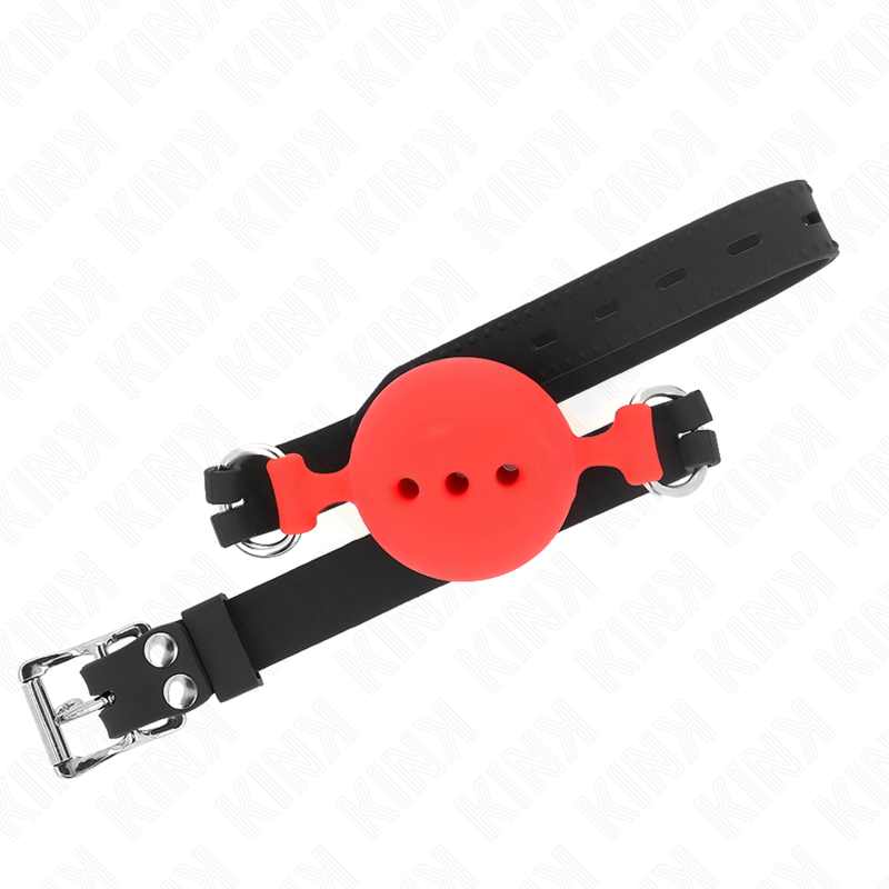 KINK - FULL SILICONE FLAPES 55 x 2 CM WITH 5 CM BALL SIZE L RED ADJUSTABLE 35-51 CM