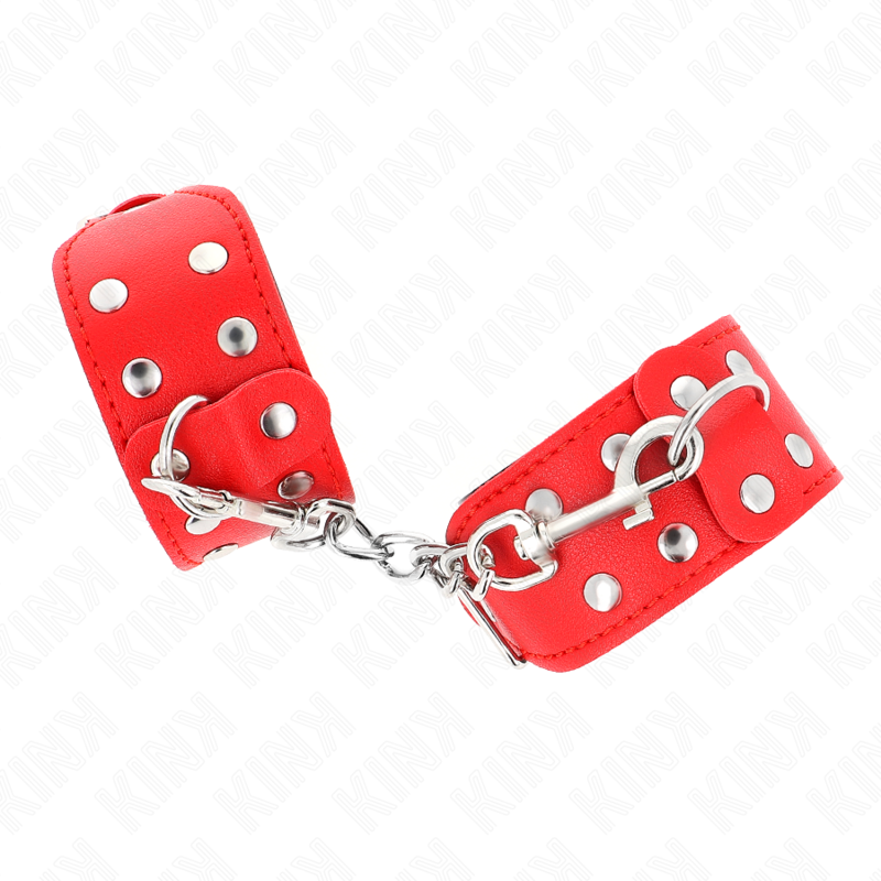 KINK - BRACKETS WITH DOUBLE ROW ADJUSTABLE RIVETS RED