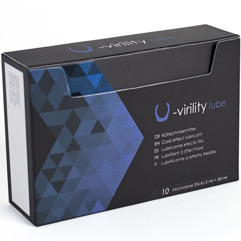 500 COSMETICS - U-VIRILITY LUBE LUBRICANT WITH COLD EFFECT 10 X 5 ML
