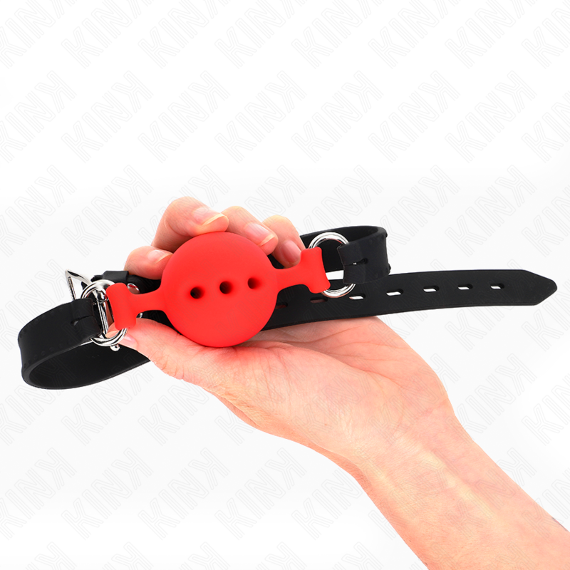 KINK - FULL SILICONE FLAPES 55 x 2 CM WITH 4.5 CM BALL SIZE M RED ADJUSTABLE 35-51 CM