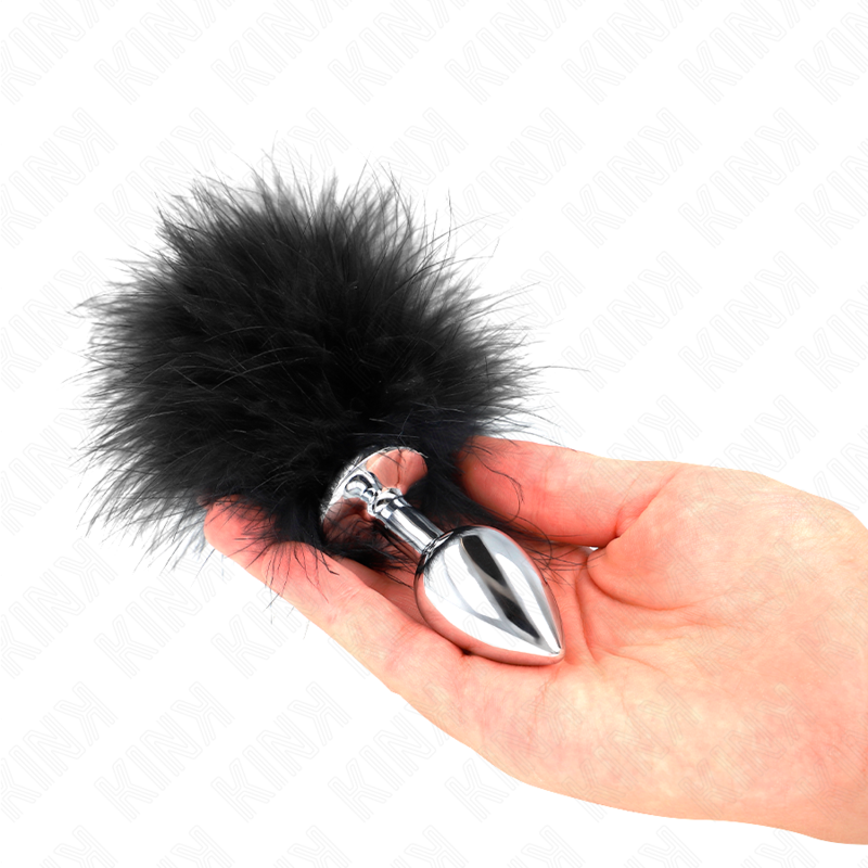 KINK - STAINLESS STEEL ANAL PLUG 11 x 7 CM WITH SPRING 11 CM